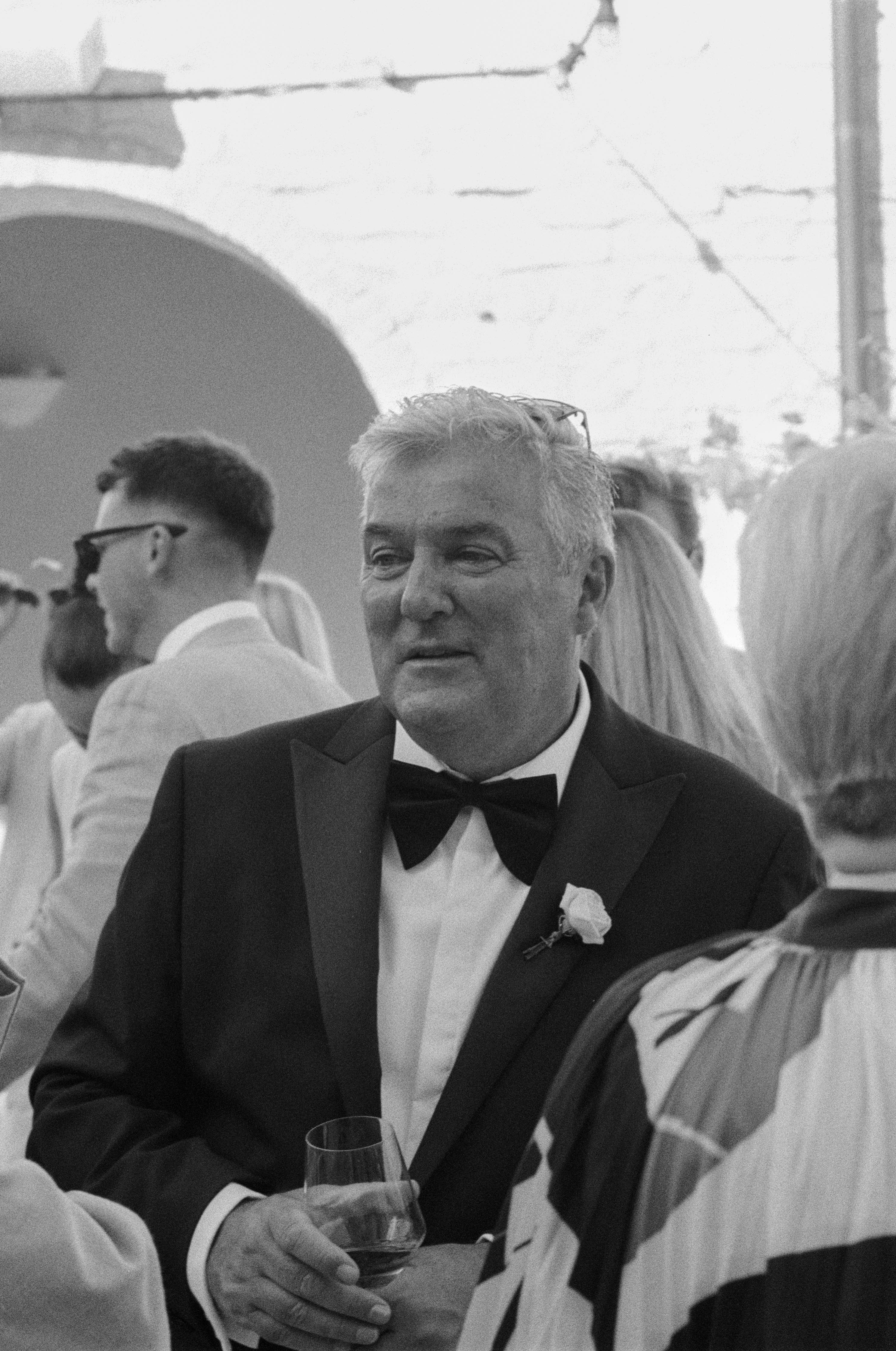 Documentary perspective wedding portrait